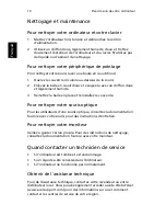 Предварительный просмотр 14 страницы Acer Aspire T160 Manuel D'Utilisation