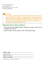 Preview for 2 page of Acer C741 User Manual