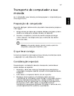 Preview for 67 page of Acer Ferrari 3000 Manual Do Utilizador