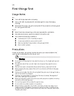 Preview for 8 page of Acer P3251 Series User Manual