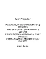 Acer P5630 User Manual preview