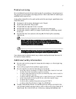 Preview for 5 page of Acer P5630 User Manual