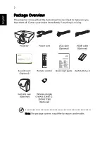 Preview for 12 page of Acer PD1325W+ Series User Manual