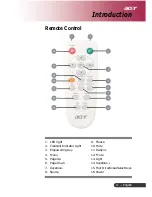 Preview for 9 page of Acer PH110 User Manual