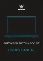 Предварительный просмотр 2 страницы Acer PREDATOR TRITON 300 SE: PT14-51-753A User Manual