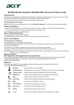 Acer SK-9660 Product Manual preview