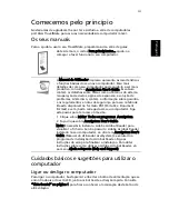 Preview for 3 page of Acer TravelMate 2400 Manual Do Utilizador