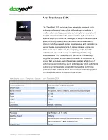 Acer TravelMate 270 series Specifications предпросмотр