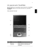 Preview for 11 page of Acer TravelMate 290 Manual Do Utilizador