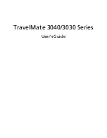 Acer TravelMate 3030 Series User Manual preview