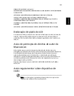 Preview for 73 page of Acer TravelMate 4070 Manual Do Utilizador