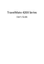 Предварительный просмотр 1 страницы Acer TravelMate 4200 Series User Manual