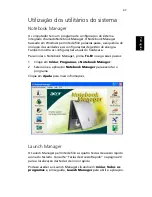 Preview for 55 page of Acer TravelMate 430 Guia Do Usuário