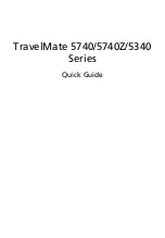 Предварительный просмотр 3 страницы Acer TravelMate 5740 Quick Manual