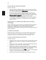 Preview for 62 page of Acer TravelMate 8210 Manual Do Utilizador