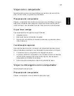 Preview for 69 page of Acer TravelMate 8210 Manual Do Utilizador