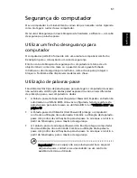 Preview for 71 page of Acer TravelMate 8210 Manual Do Utilizador