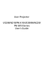 Preview for 1 page of Acer U5200 Series User Manual