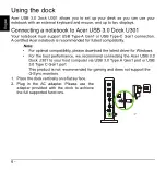 Preview for 6 page of Acer USB 3.0 Dock U301 User Manual
