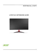 Acer VG272 Lifecycle Extension Manual preview