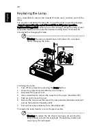 Предварительный просмотр 42 страницы Acer X1161 Series User Manual