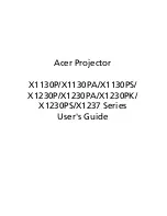 Acer X1230PK Series User Manual preview