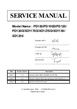 Acer XD1150 Series Service Manual предпросмотр