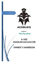 achilles A14SE Owner'S Handbook Manual preview