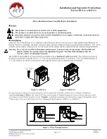 Preview for 1 page of aci A/MCS-A Installation And Operation Instructions