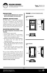 aci LM34 RSO Installation & Operation Instructions предпросмотр