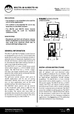 aci MSCTA-40 Installation & Operation Instructions предпросмотр