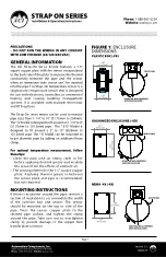 aci STRAP ON Series Installation & Operation Instructions preview