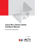 ACTi E213 Hardware Manual предпросмотр