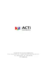 Preview for 34 page of ACTi E213 Hardware Manual