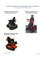 Preview for 2 page of Action Trackchair EAGLE Owner'S Manual