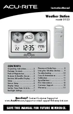 Preview for 1 page of AcuRite 01123 Instruction Manual