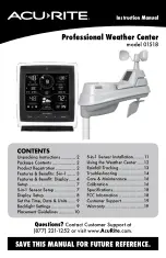 Preview for 1 page of AcuRite 01518 Instruction Manual