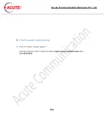 Предварительный просмотр 13 страницы Acute 140 User Manual