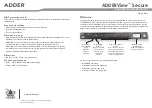 ADDER ADDERView Secure AVS-4128 Quick Start preview