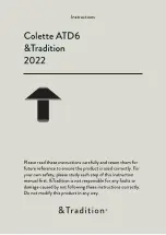 &Tradition Colette ATD6 Instructions preview