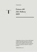 &Tradition Column JA1 Instructions preview