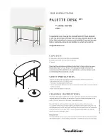 &Tradition PALETTE DESK JH9 User Instructions preview