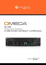 Atlona Omega AT-OME-ST31A Manual preview