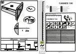 Предварительный просмотр 1 страницы B-Famous CANNES 180 Assembly Instructions