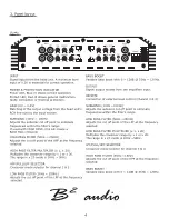 Preview for 4 page of b2audio Quattro Owner'S Manual