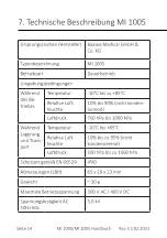 Предварительный просмотр 14 страницы baaske MI 1005 User Manual