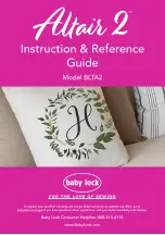 Baby Lock Altair 2 Instruction & Reference Manual preview