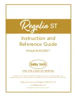 Baby Lock BLRG20ST Instruction And Reference Manual preview