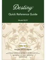 Baby Lock Destiny BLDY Quick Reference Manual preview