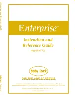 Baby Lock Enterprise BNT10L Instruction And Reference Manual предпросмотр